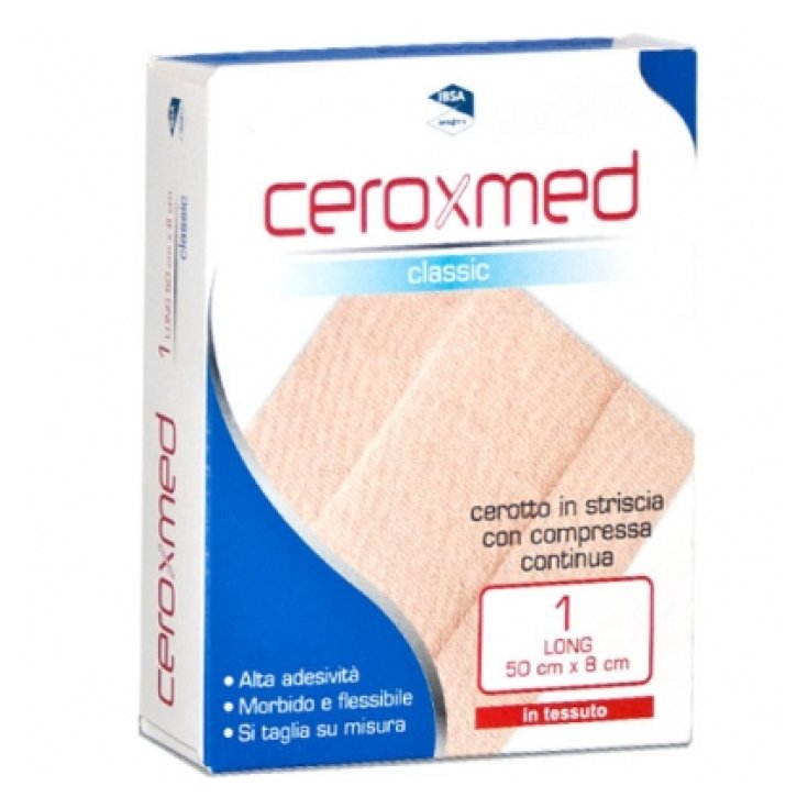 Ceroxmed Classic Long IBSA 1 Patch En Bande Continue En Tissu 50x8cm