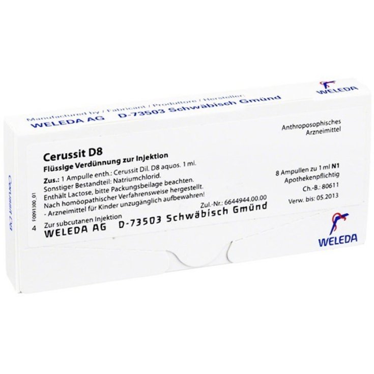 Cerusit D8 Weleda 8 Ampoules de 1 ml