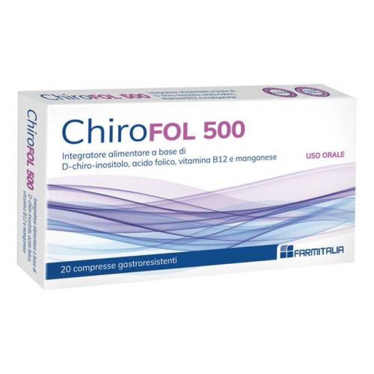 ChiroFOL 500 Farmitalia 20 Comprimés Gastrorésistants