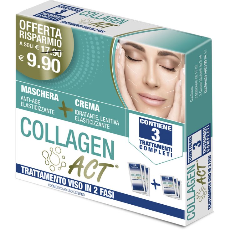 CollagenACT 2-Phase Facial Treatment F&F Masque + Crème