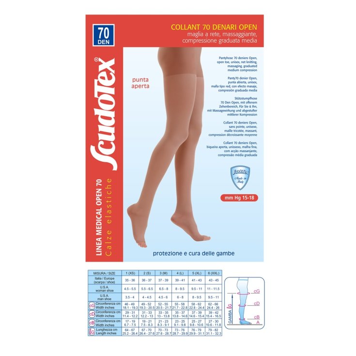 Collants 70 Open ScudoTex Daino Taille 2