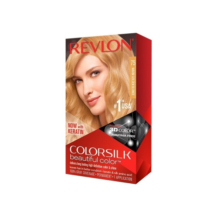 COLORSILK® Beautiful Color ™ 3D N.75 Blond Doré Chaud REVLON 1 Teinte