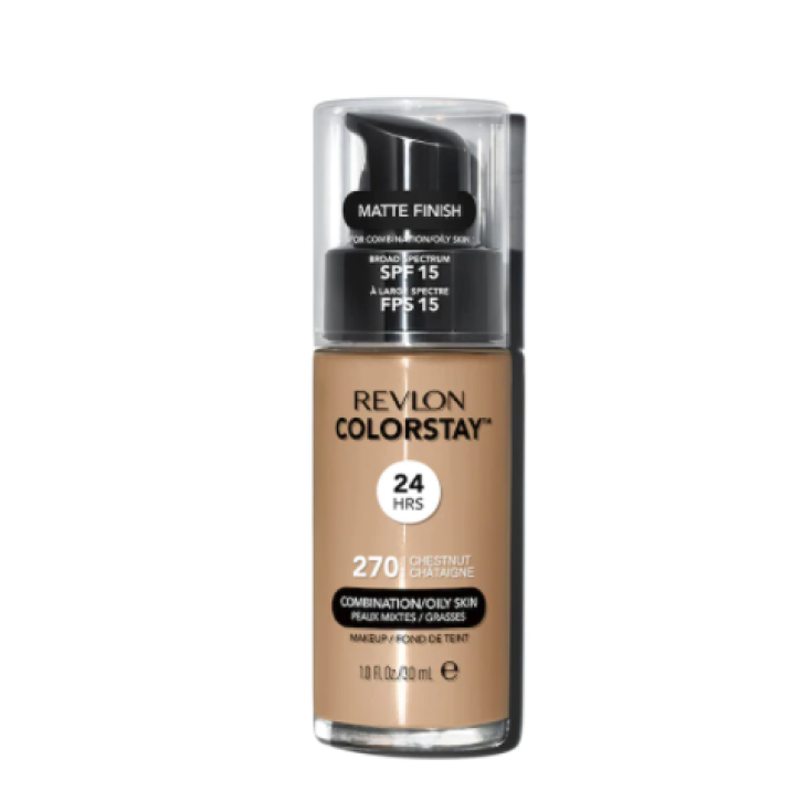 ColorStay™ Maquillage Mixte/Peaux Grasses Chestnut REVLON 1 Fond de Teint ColorStay™ Maquillage Mixte/Peaux Grasses Chestnut REVLON 1 Fond de Teint