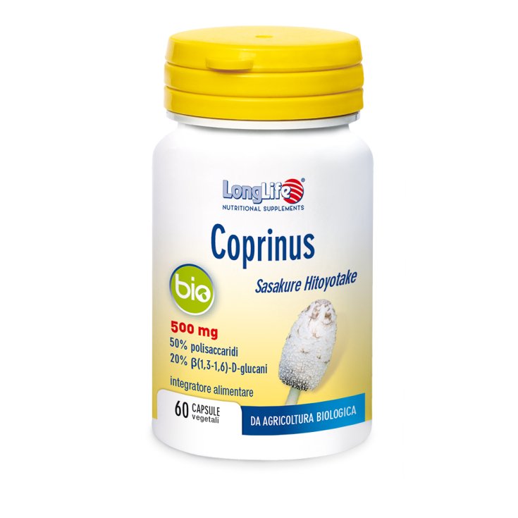 Coprinus Bio 500mg Longue Vie 60 Capsules Végétariennes