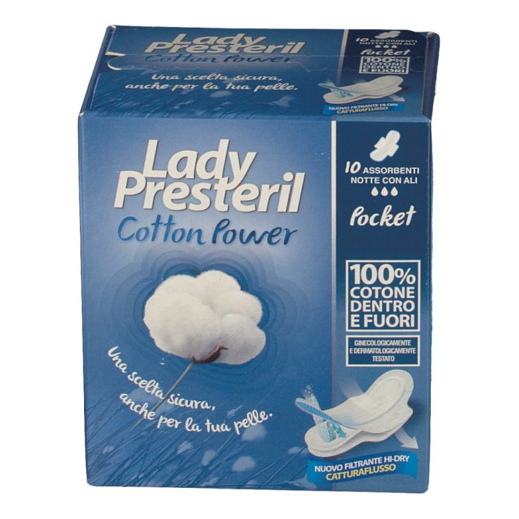 Cotton Power Pocket Lady Presteril 10 pièces