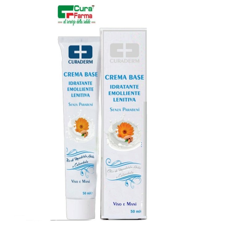 CuraDerm Crème de Base Visage et Mains 50ml