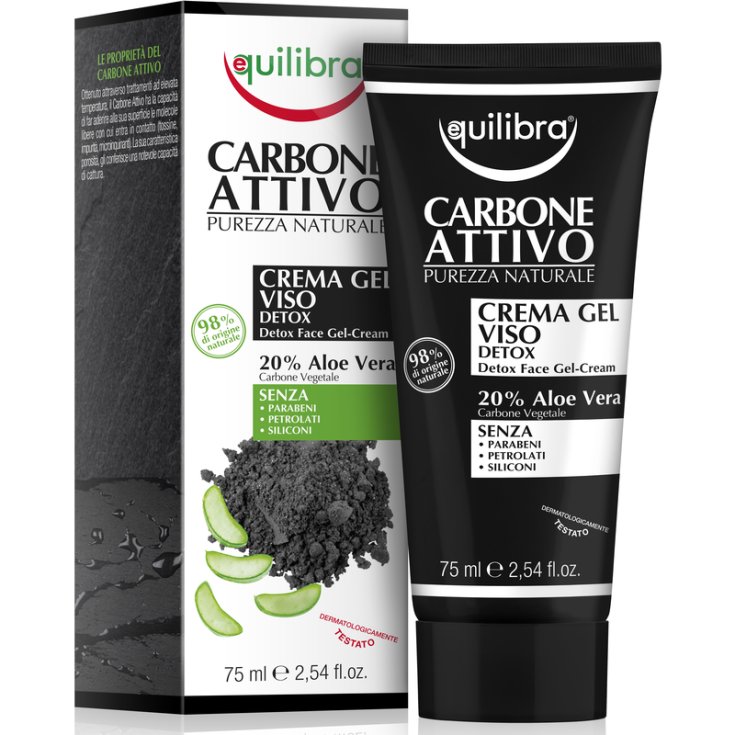 Equilibra® Gel Crème Détox au Charbon Actif 75 ml