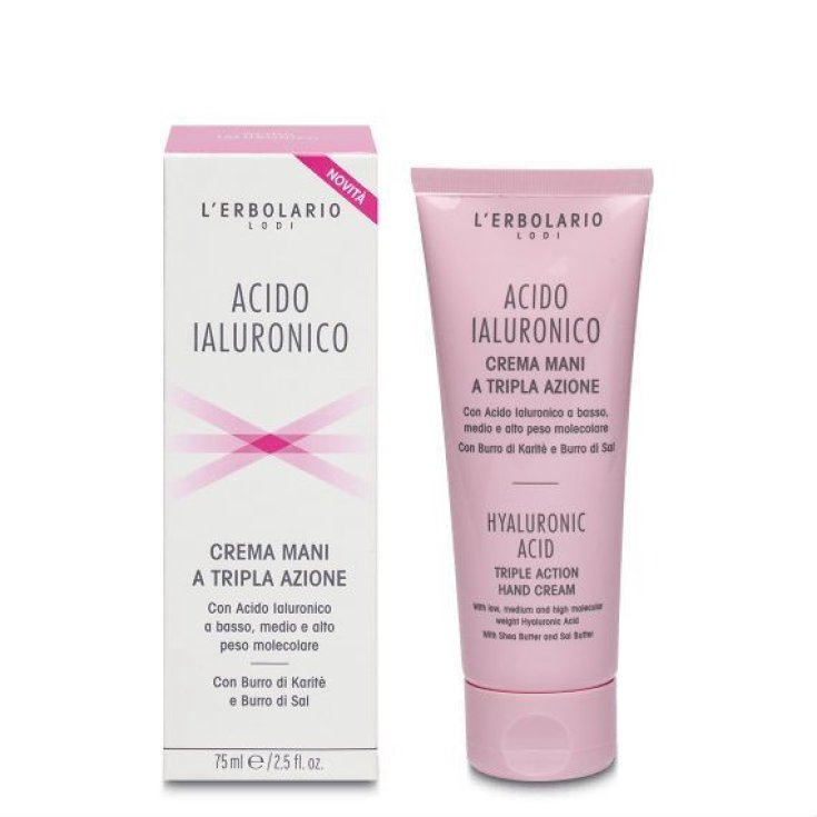 L'Erbolario Crème Mains Acide Hyaluronique 75 ml