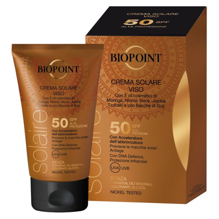 Crème Solaire Visage SPF 50 BIOPOINT 50ml