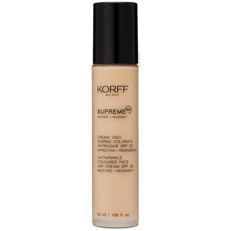 Crème Visage Jour Anti-Rides Colorée SPF20 Supreme RR KORFF 50ml