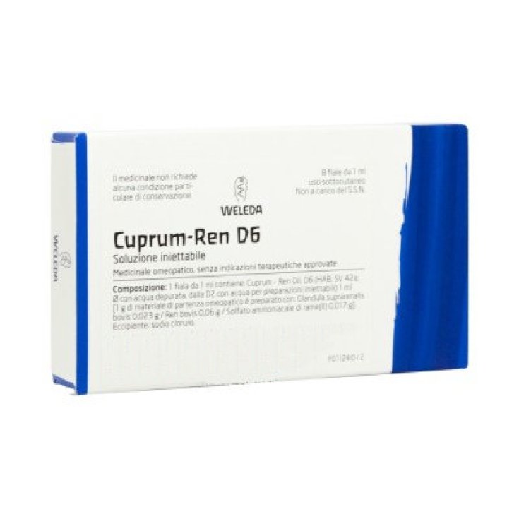 Cuprum-Ren D6 Weleda 8 Ampoules De 1 ml