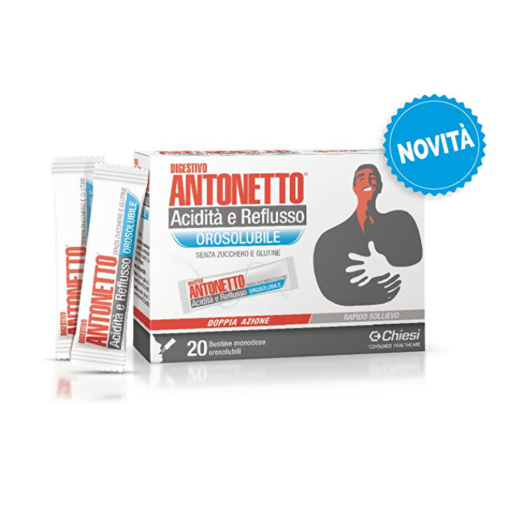 Digestif Antonetto Acidité Et Reflux Orosoluble Chiesi 20 Sachets