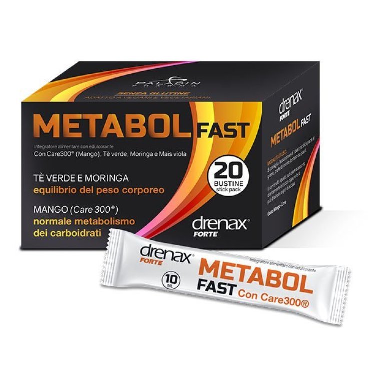 Drenax Forte Metabol Fast Paladin Pharma Lot de 20 Sticks de 10 ml