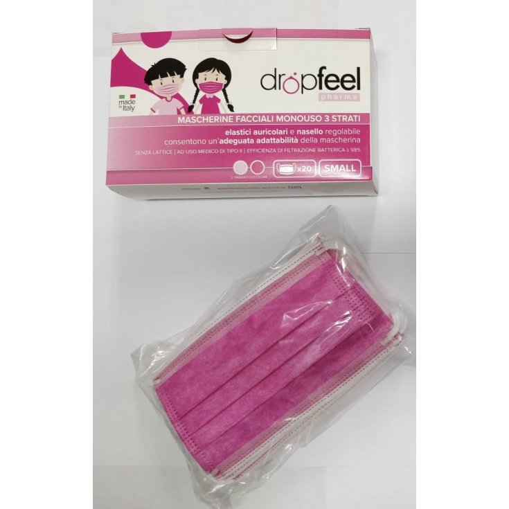 Masque pédiatrique Dropfeel Type II Masques Difar 20 Fuchsia