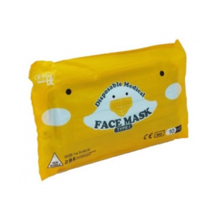 Masque Visage Type I Pour Enfants Farvisan 10 Pièces