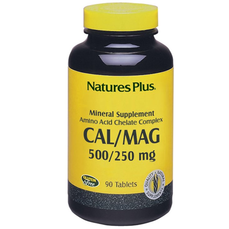 Nature's Plus Calcium Magnésium 500-250 mg Complément Alimentaire 90 Comprimés