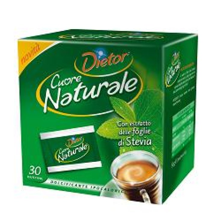 Dietor Natural Heart 30 sachets d'extrait de feuille de Stevia