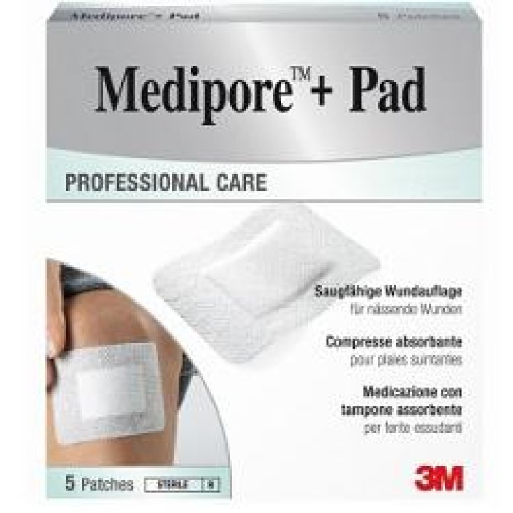 Medipore + pad Med 10x10cm 5pcs