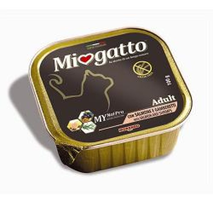 Morando Miogatto Adult Wet Patè Au Saumon Et Crevettes Portion Individuelle 100g