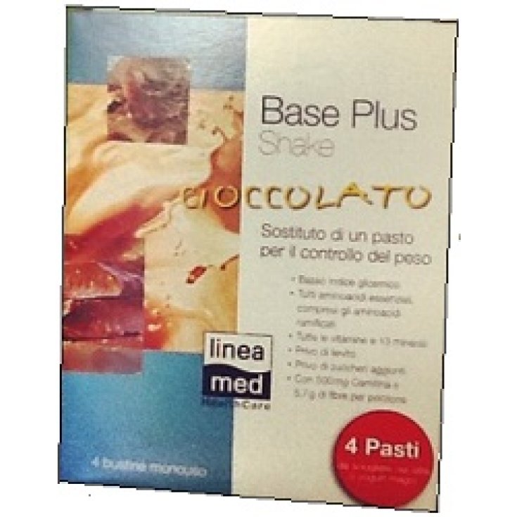 LineaMed Base Plus Shake Chocolat 22g 4 Sachets Unidoses