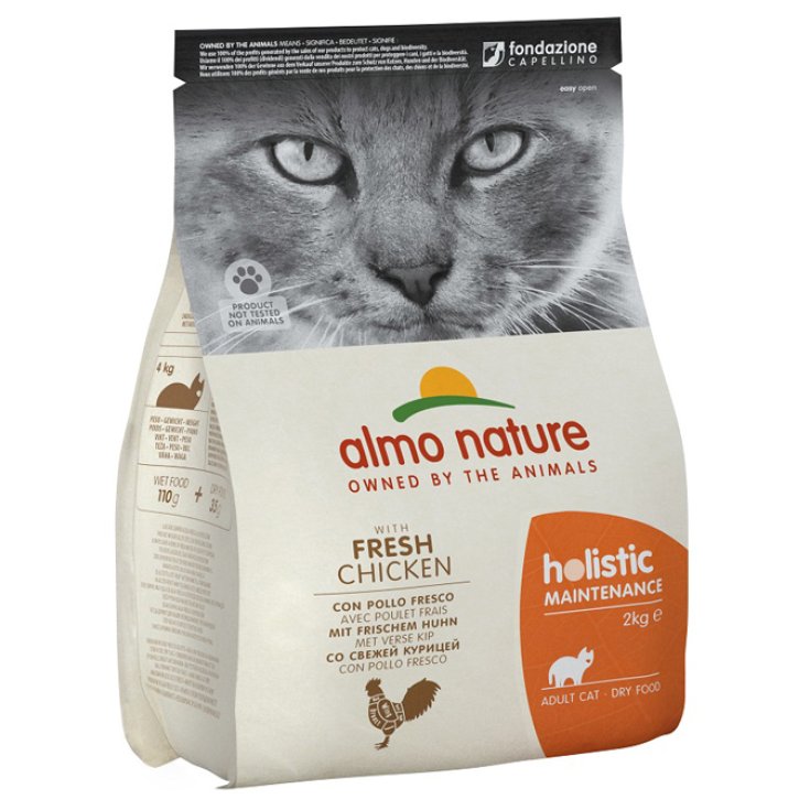 Almo Nature Croquettes Holistiques pour Chats Poulet et Riz 2kg