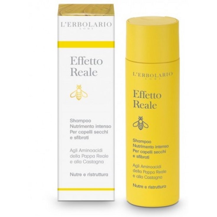 L'Erbolario Effetto Reale Shampooing Nourrissant Intense pour Cheveux Secs et Abîmés 200 ml