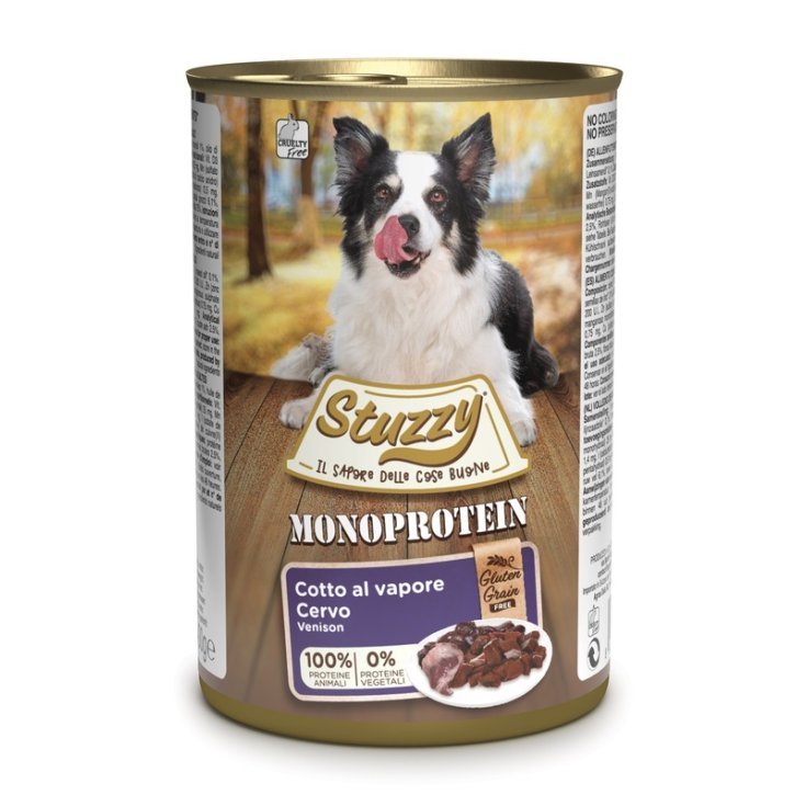 STUZZY CHIEN MONOPROT CERF 400G