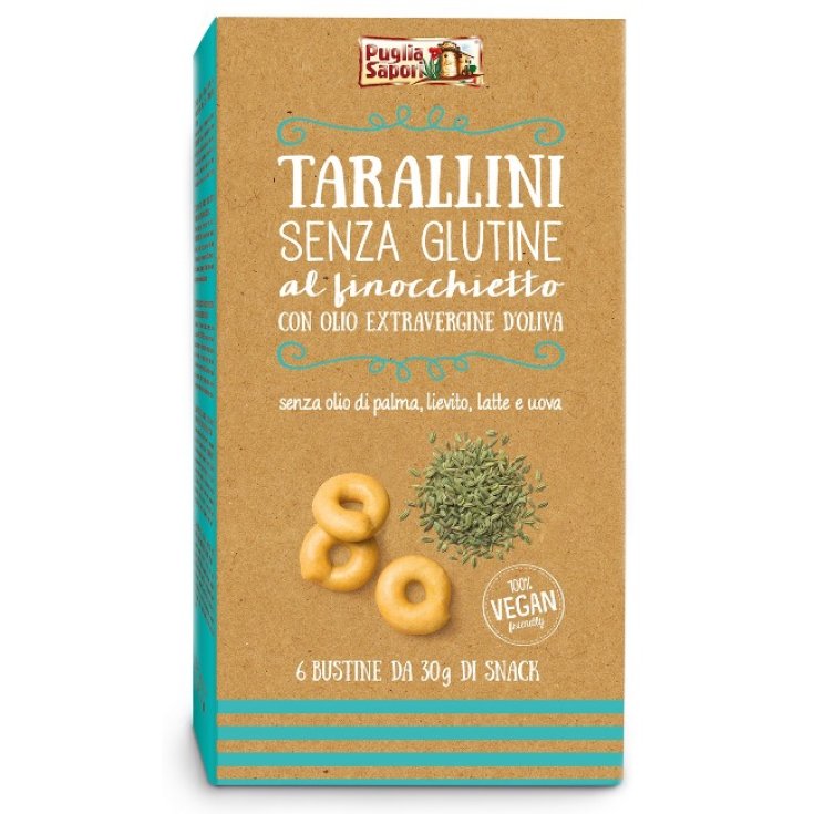 Puglia Sapori Tarallini Fenouil Sans Gluten 6x30g
