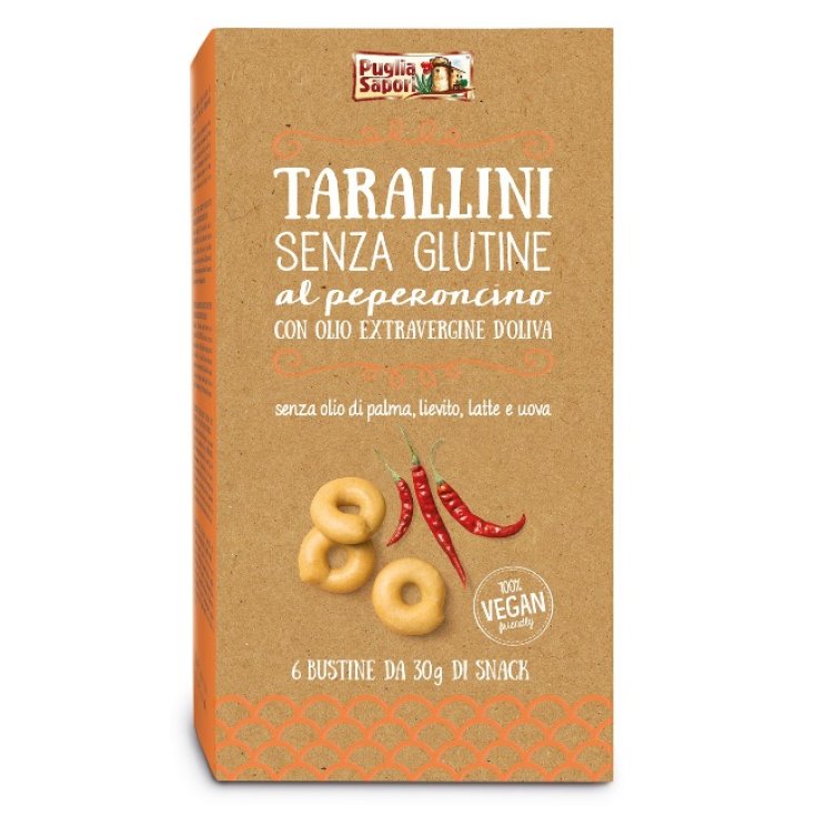 Puglia Sapori Tarallini Piment Sans Gluten 6x30g