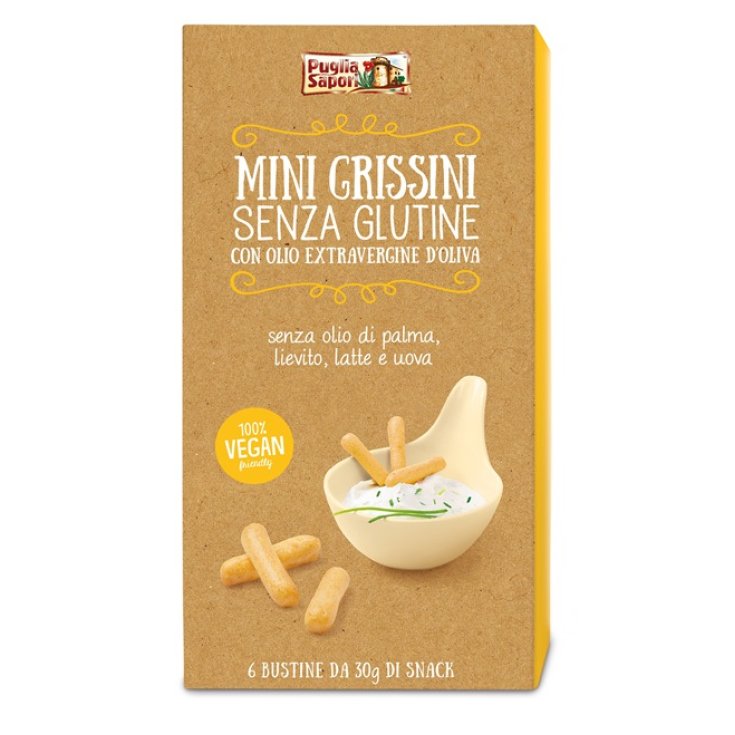 Puglia Sapori Mini Gressins À L'Huile D'Olive Sans Gluten 6x30g