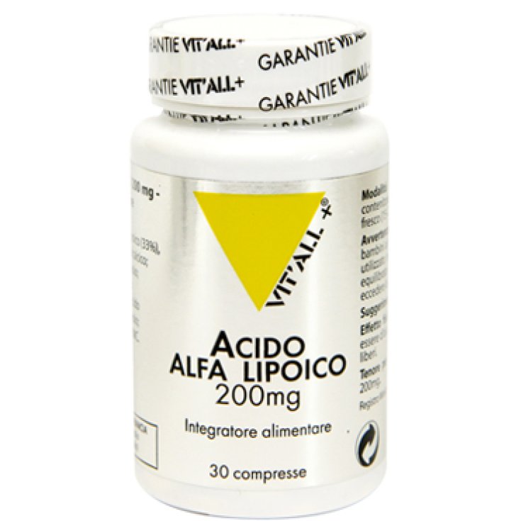 Vital Plus Acide Alpha Lipoïque Sans Gluten 30 Comprimés