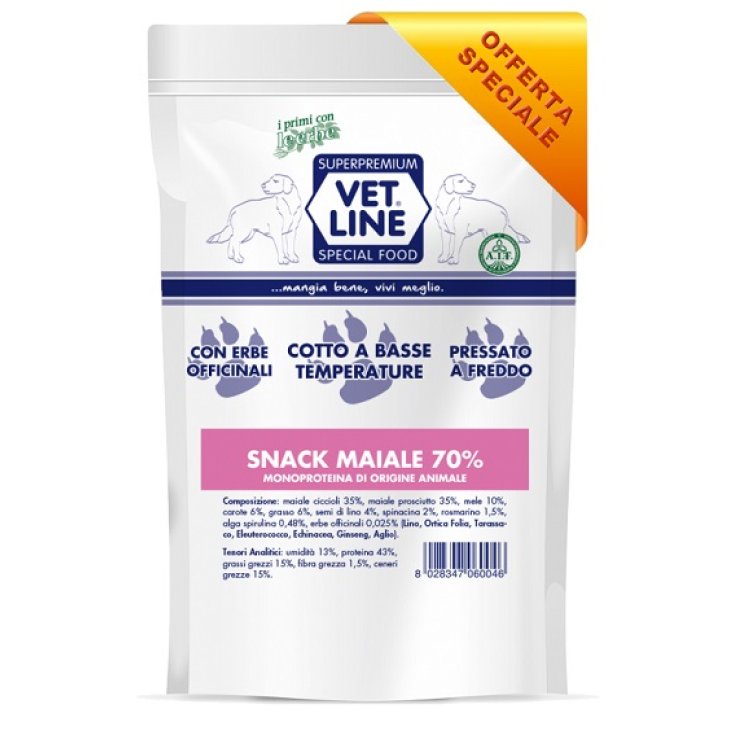 VET LINE SNACK PORC 80G