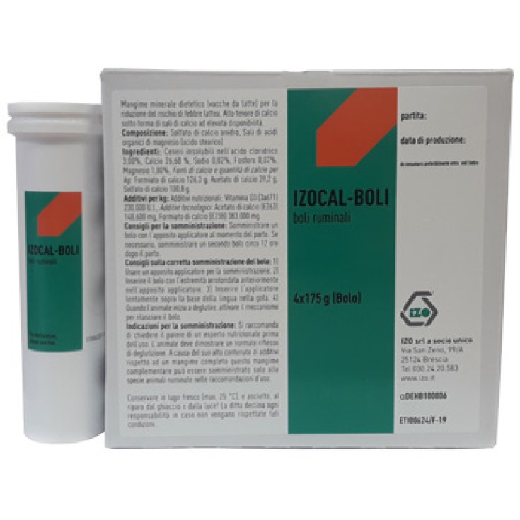 BOLUSES IZOCAL 4 TUBES 175G