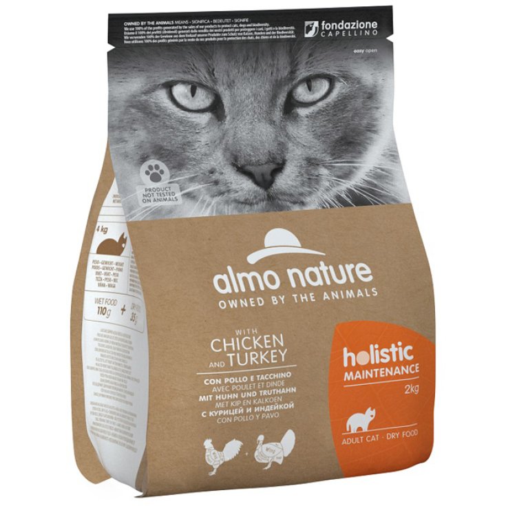 HOLISTIC CAT DRY M POL/TAC 2KG