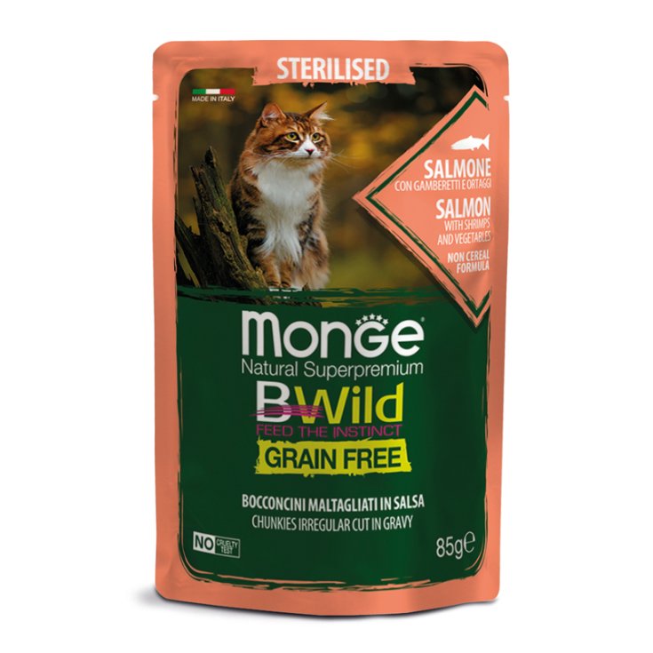 MONGE BWILD SALM STÉRIL/GAM85G