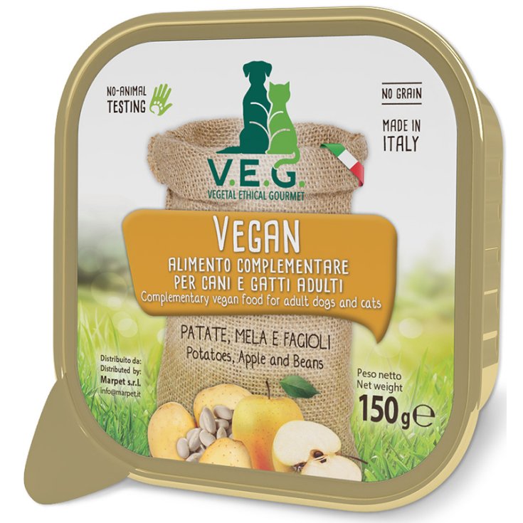 VEG CHIEN POMME POMME GRAINS 150G