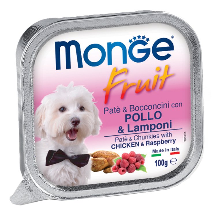 POULET POUR CHIEN AUX FRUITS MONGE & FRAMBOISES