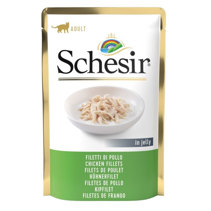 SCHESIR CHAT FIL POULET 85G