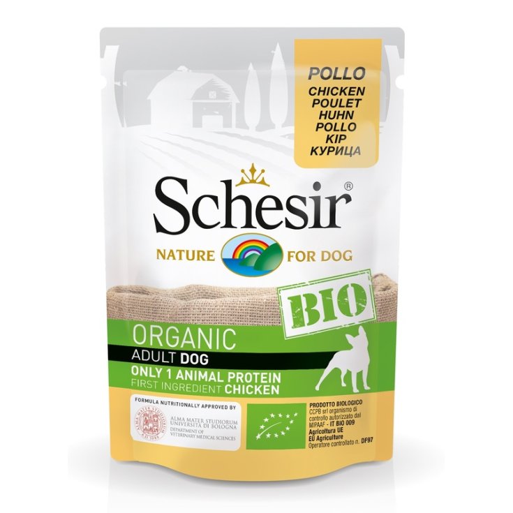 SCHESIR POULET POUR CHIEN BIO 85G