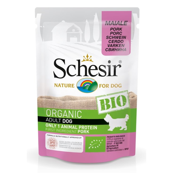 SCHESIR BIO CHIEN PORC 85G