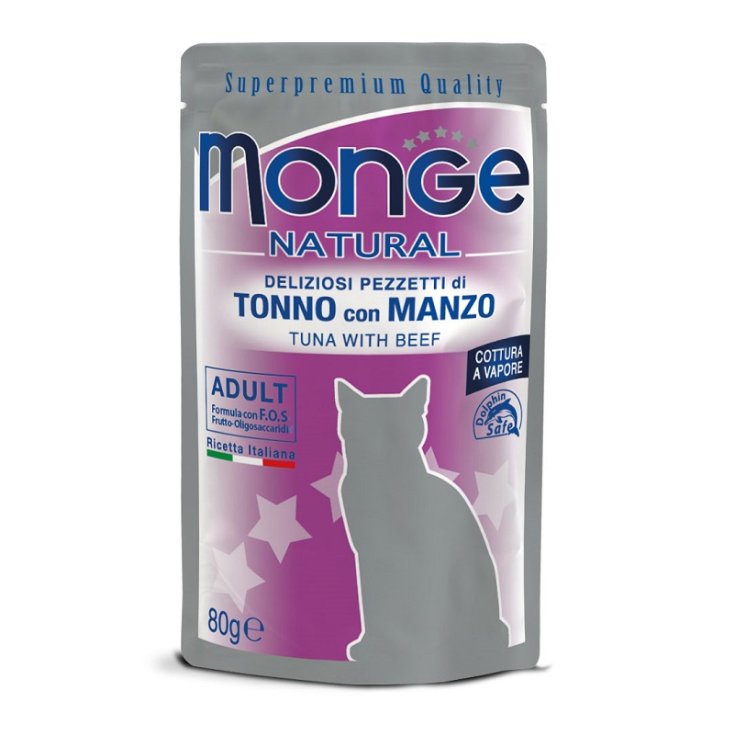 THON MONGE/BOEUF EN SACHETS 80G