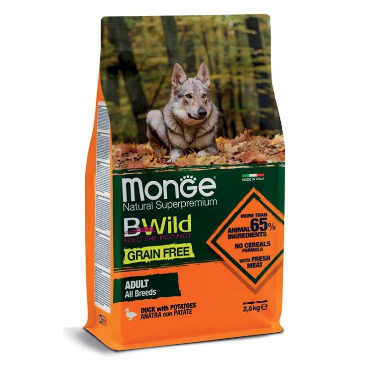 MONGE BWILD GF CANARD-PAT2,5KG