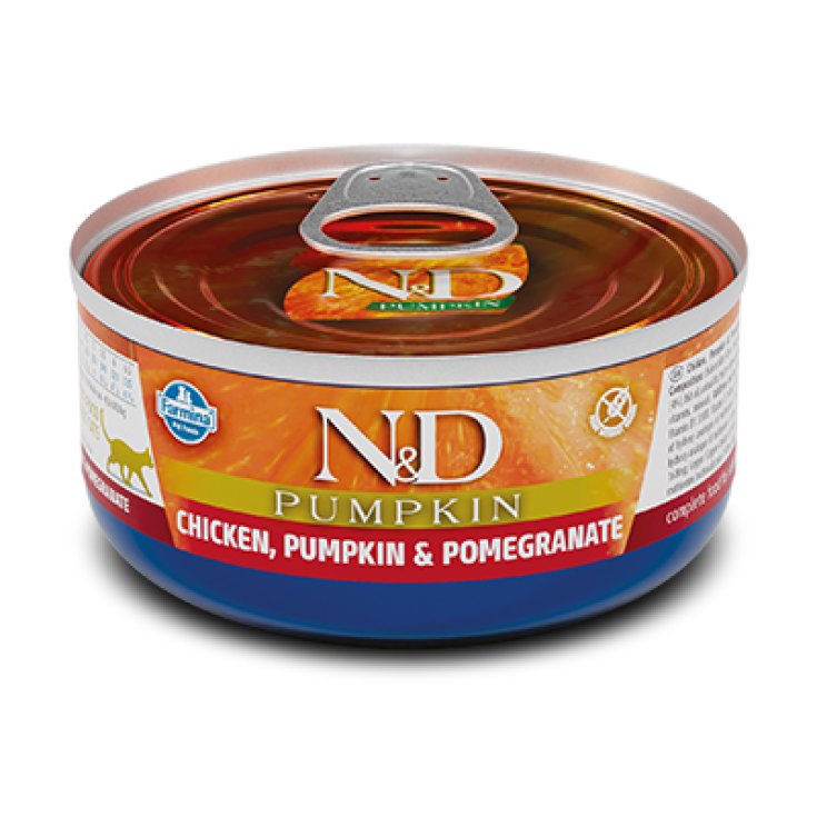 N&D CAT POULET&POMPE&POMEGR80G