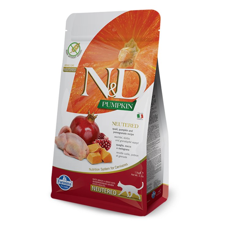 N&D CAT CITROUILLE NEUT CAILLE 5KG