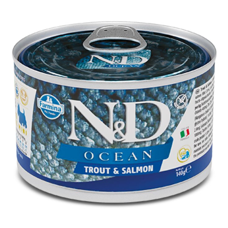 N&D DOG TRUITE DE L'OCÉAN ET SAUMON140G