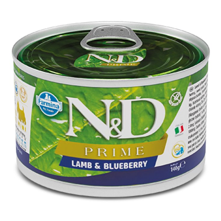 N&D DOG PRIME AGNEAU ET BLEUBER140G