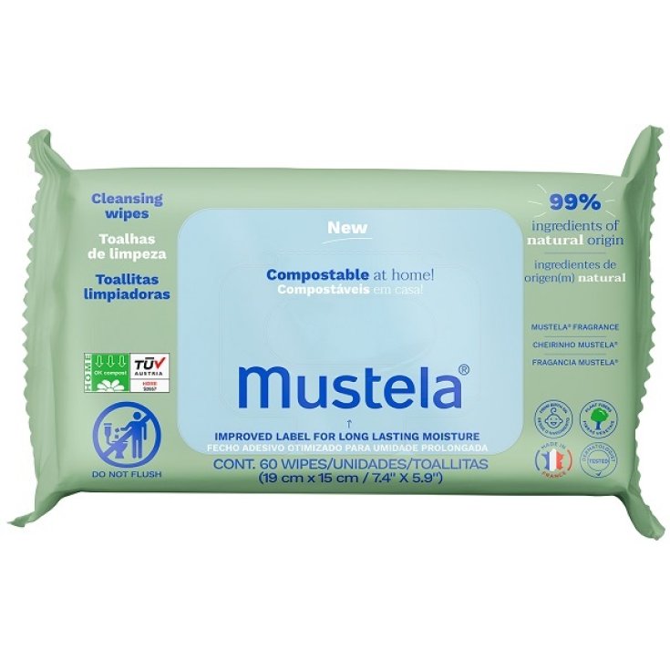 MUSTELA LINGETTES COMPOST 60PCS