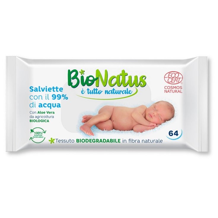 Idrofil Salviette Bionatus 99% Acqua, 64 Pezzi
