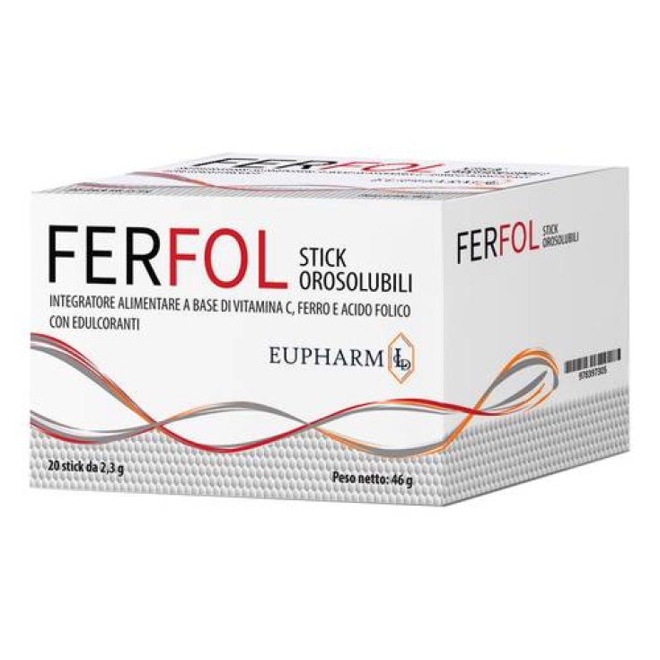 Ferfol Eupharm 20 Sticks Orosolubles de 2,3 g