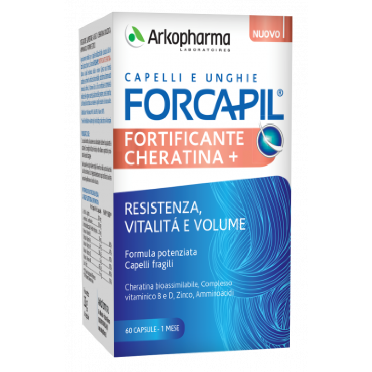 Forcapil Fortifiant Kératine + Arkopharma 60 Gélules